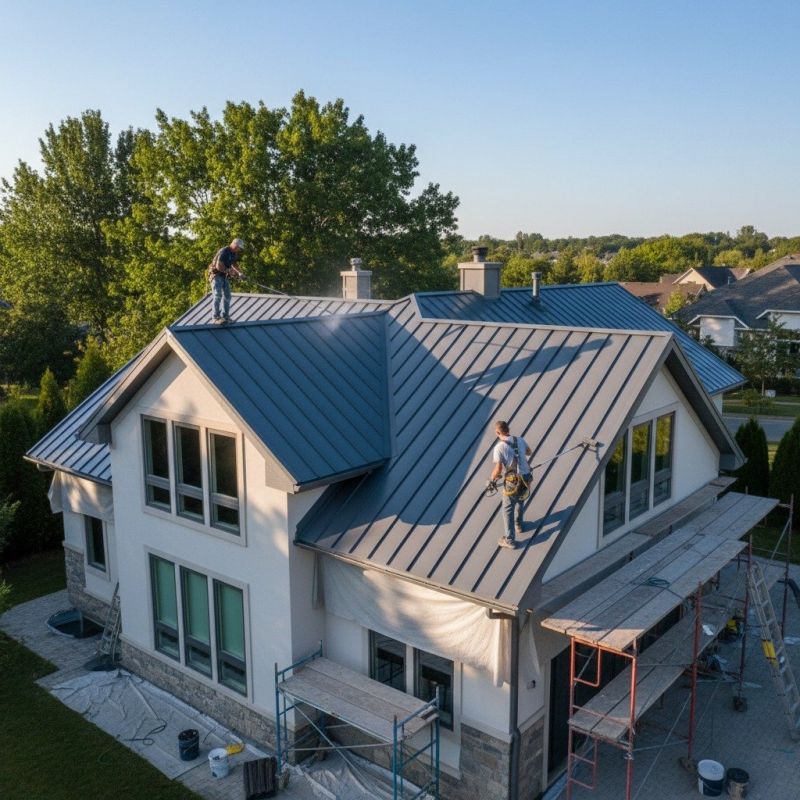 Metal Roof Painting Service